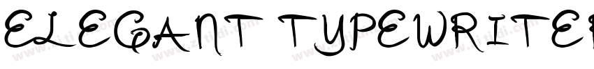 ELEGANT TYPEWRITER字体转换